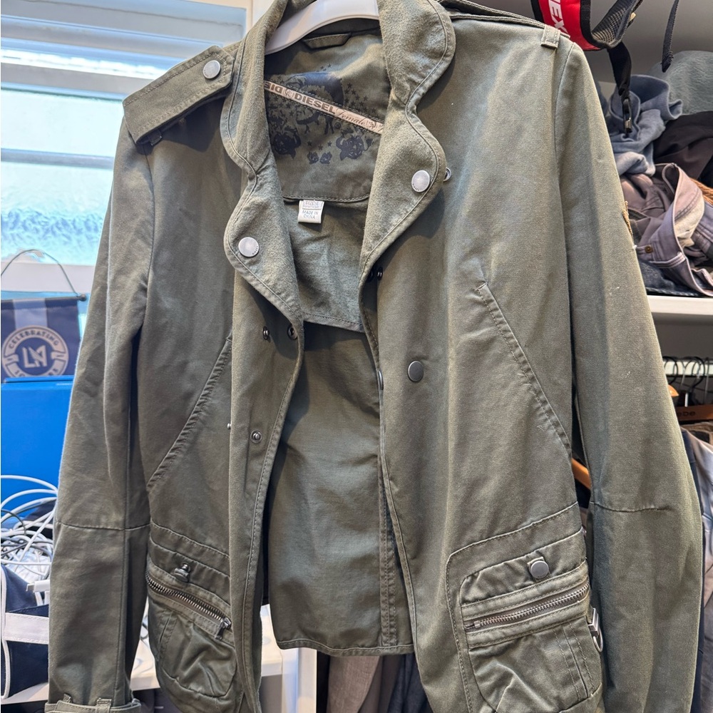 Disel vintage Women's Olive Green Military Jacket